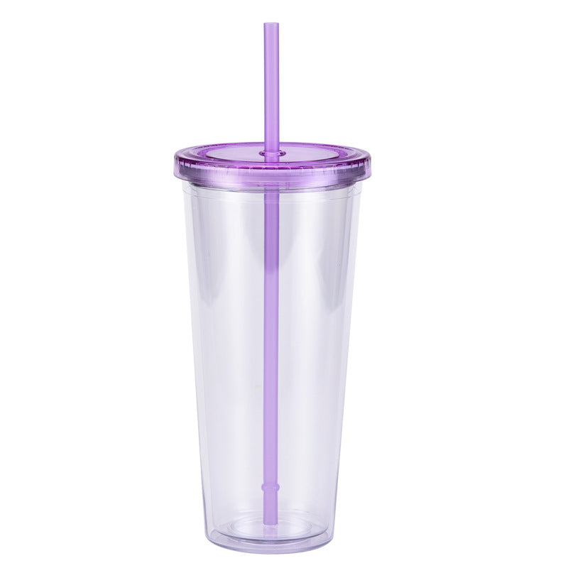Wholesale  24oz plastic pipette cup creative transparent cold drink cup with lid water cup